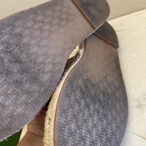 Sam Edelman Leather Espadrille Slide Sandals - Picture 8 of 11